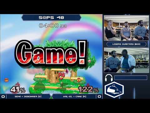 S@PS 48 Melee Doubles - Semi + Debonaer (Green) vs Kal-El + CAKE (Red) - Losers Semis