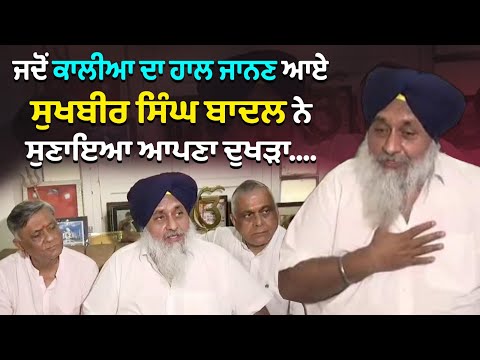 ਜਦੋਂ ਕਾਲੀਆ ਦਾ ਹਾਲ ਜਾਨਣ ਆਏ Sukhbir Singh Badal ਨੇ ਸੁਣਾਇਆ ਆਪਣਾ ਦੁਖੜਾ....