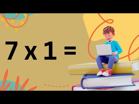 Lerne das Einser-Einmaleins! | Spielerisches Multiplizieren mit Musik (7x1 Reihe)