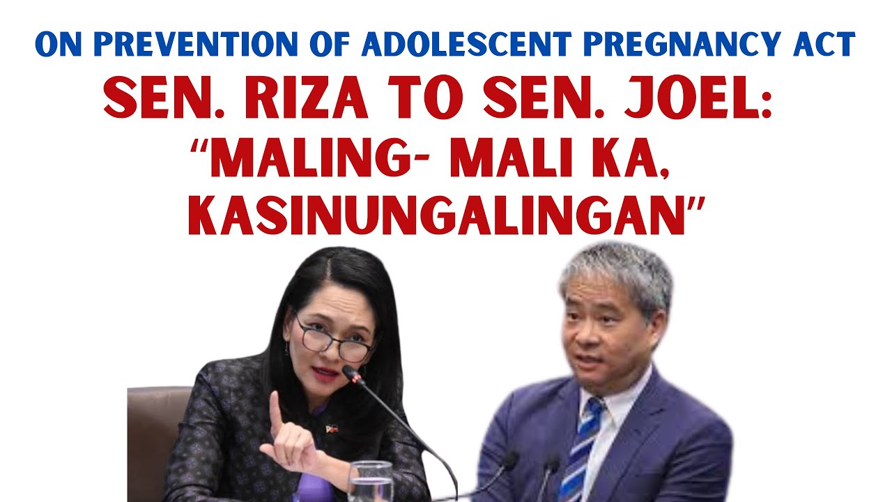 SEN. RIZA ON SEN. VILLANUEVA: MALI MALI AR PURO KAS'NUNG * LINGAN