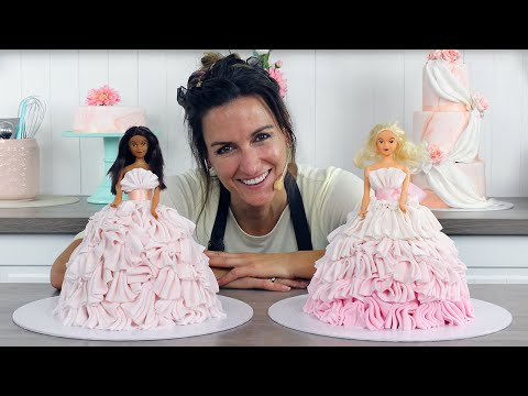 How To Make A Princess Doll Cake With Easy Dress Idea