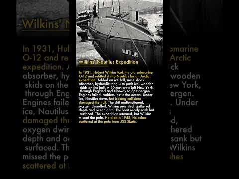 🚢Submarine That Tried to Reach the North Pole in 1931 ❄️🧭