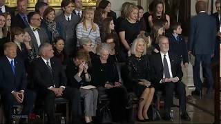 President speaks at arrival ceremony in honor of Billy Graham