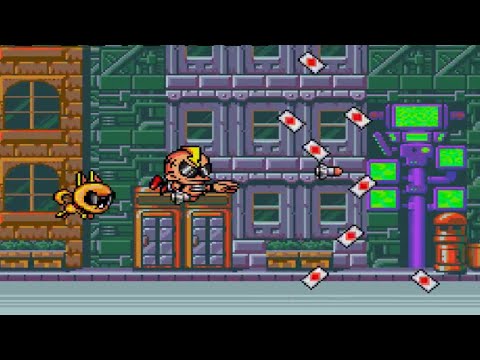 Air Zonk (Turbografx-16) - Cyber City (Stage 2)