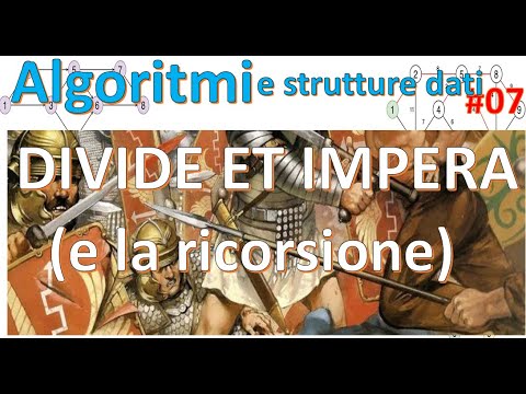 Strutture dati e algoritmi ITA 07 - Vettori min/max con  DIVIDE ET IMPERA! (e ricorsione)