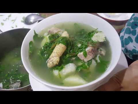 Traditional Food - Fish Soup With Khmer Potato And Angkeadei - Family Healthy Soup Video