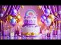 Ultra Realistic 3D Happy Birthday Cake Luxury Birthday Animation