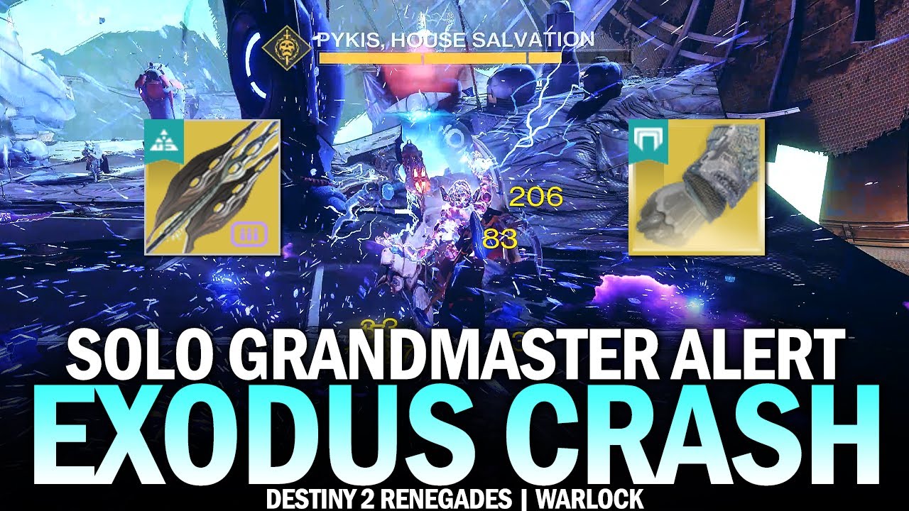 Solo Flawless Grandmaster Alert Exodus Crash (Warlock) [Destiny 2 Renegades]