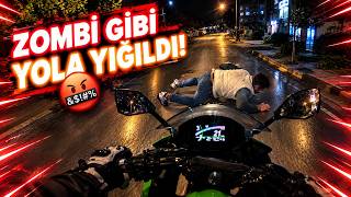 ZOMBİ GİBİ YIĞILDI! Türkiye'de Yaşanan Motorcu Kavgaları ve Kazaları! (398) Traf