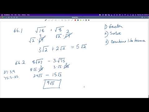 Saxon Algebra 1 Lesson 66