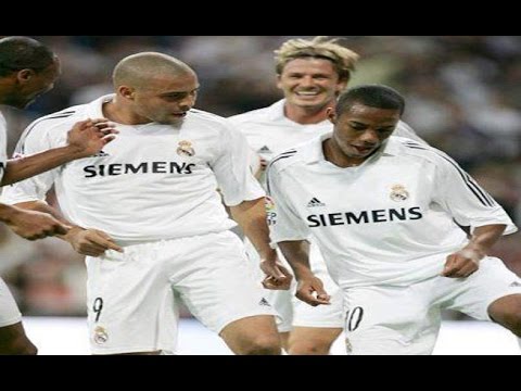 Ronaldo , Robinho And Julio Baptista Dancing