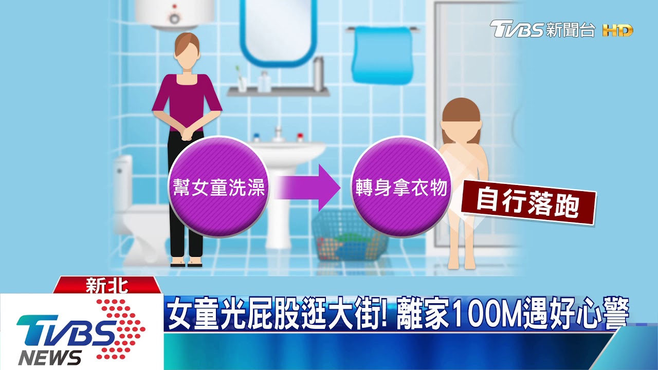 這你家嗎?3歲女童光溜溜馬路上逛大街