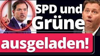 Eskalation zwischen Rubio und CDU: "Treffen nur AfD und CDU, NICHT GRÜNE und SPD!"