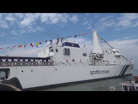 Indian Coast Guard vessel Sujay commissioned at Goa Shipyard Vasco