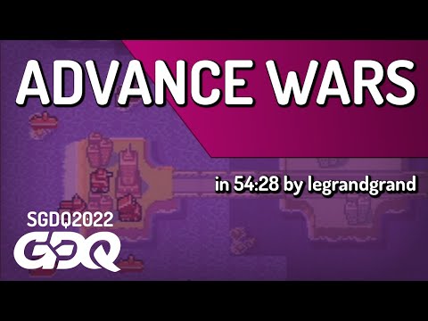 Advance Wars by legrandgrand in 54:28 - Summer Games Done Quick 2022