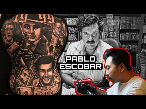 AMAZING PORTRAIT PABLO ESCOBAR - FULL BACK TATTOO