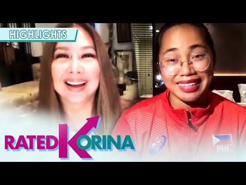 Korina, may ‘fast talk’ kay gold medalist Hidilyn Diaz | Rated Korina