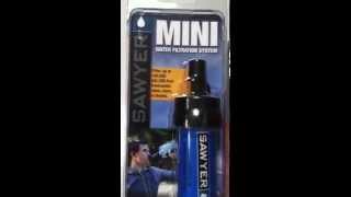 Sawyer mini water filter is an awesome option for a bug out bag or on the go.