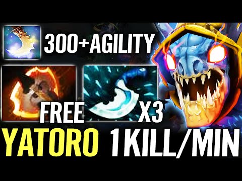 🔥 YATORO Slark 1KILL PER MIN — 300+ Agi Free FURY + Blink 25Kill Most Agressive Carry Dota 2 Pro