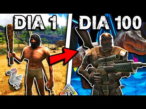 Sobrevivendo 100 Dias no Ark Survival Evolved (THE ISLAND)