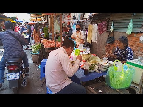 Wet Market In Phnom Penh - Fresh Food Compilation In Cambodian Market - Food Near Me