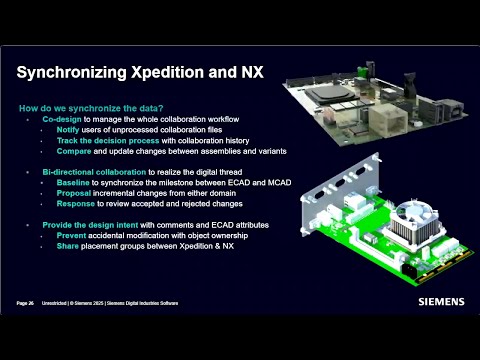 Siemens NX & Xpedition: Mastering ECAD/MCAD baseline collaboration