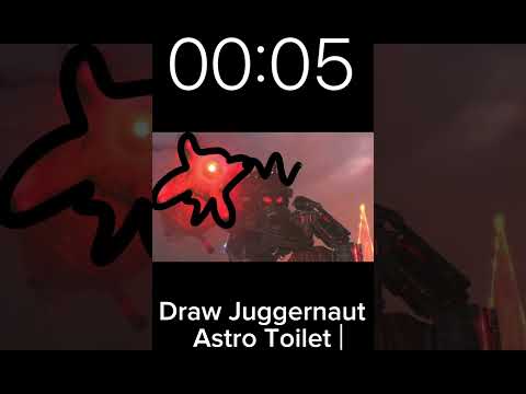 Draw Juggernaut Astro Toilet in ten seconds #shortvideo #drawing #draw #shorts #short