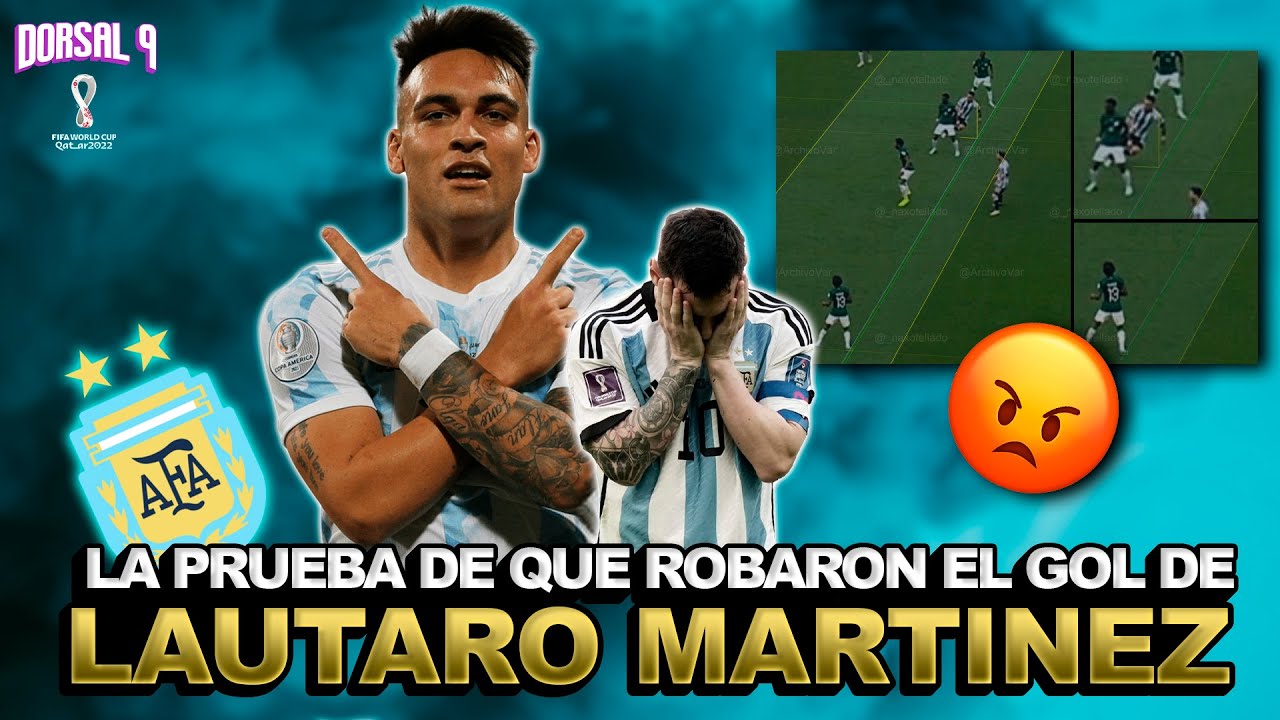 ROBO CLARO a Argentina contra Arabia Saudita | El gol anulado a Lautaro es rabatido x @ArchivoVAR