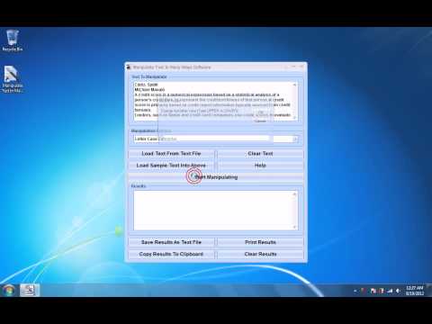 Manipulate Text In Many Ways Software