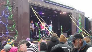 Kira Isabella on the Canadian Pacific Holiday Train