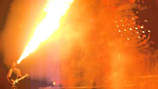 Rammstein @ Hartwall Areena 15.2.2012 - Feuer Frei! flamethrower