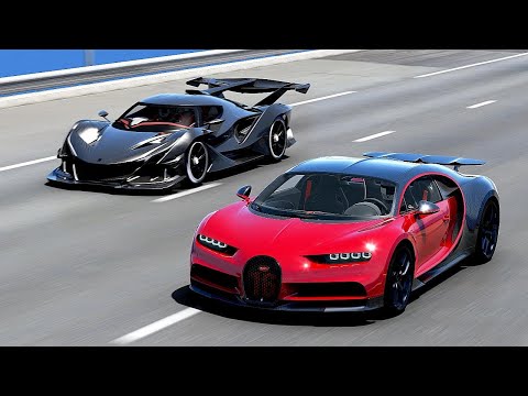 Assetto Corsa – Chiron vs Apollo IE vs LM Hypercar  vs Senna | 20K Miles at Special Stage Route X