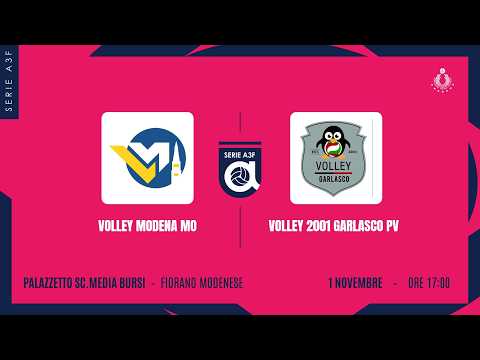 VOLLEY MODENA  MO - VOLLEY 2001 GARLASCO PV | 3ª GIORNATA | A3F