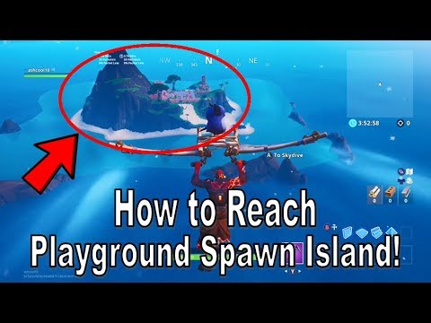 fortnite how to reach the playground spawn island secret island in season 8 crazy glitch - secret island fortnite