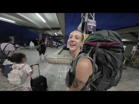 Overnight Bulgarian backpacking train adventure