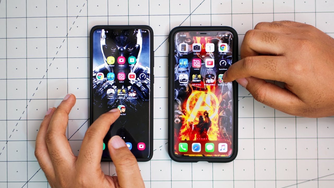 Galaxy S20 Plus vs iPhone 11 Pro Max SpeedTest - Which is faster?