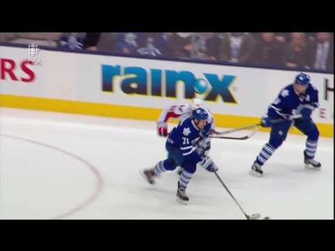 Mikhail Grabovski Takes Clarkson's Skate to the Face - Capitals vs Leafs - Nov 23rd 2013 (HD)