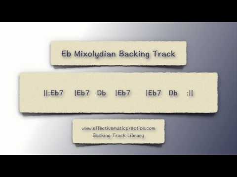 Eb Mixolydian Mode Backing Track