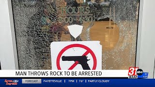 Alabama man throw rocks through jail door, asks to be arrested