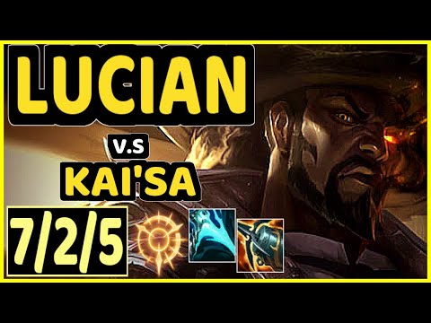 WAYNE (LUCIAN) vs KAI'SA - 7/2/5 KDA BOTTOM ADC CHALLENGER GAMEPLAY - KR