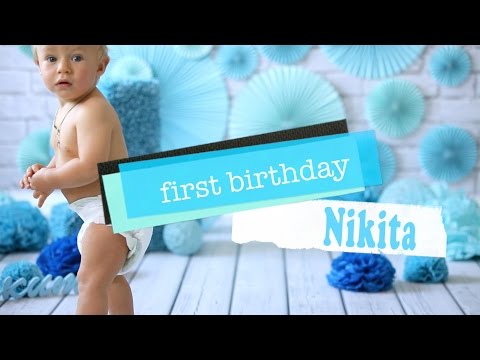 Первый день рождения | Ребенку 1 год | Cake Smash | Nikita