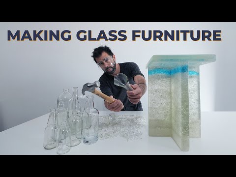 Make Your Own Furniture From Broken Glass