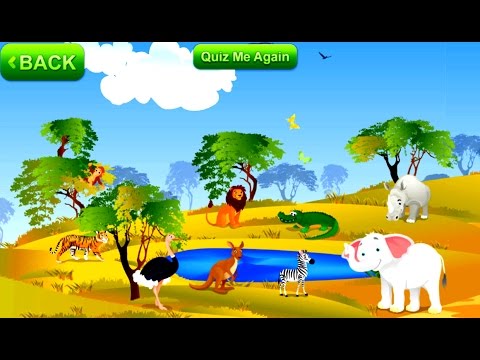 Kids learn Wild Animals  - Teaching Children Animal Names and Sounds - Part 2: Africa