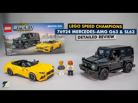 LEGO Speed Champions 76924 Mercedes-AMG G63 & SL63 detailed building review