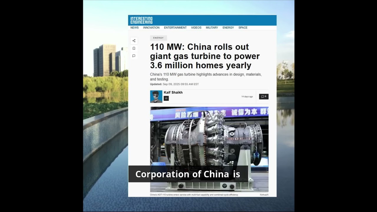 When China Builds Giant Gas Turbines #gasturbine #china #power #technology