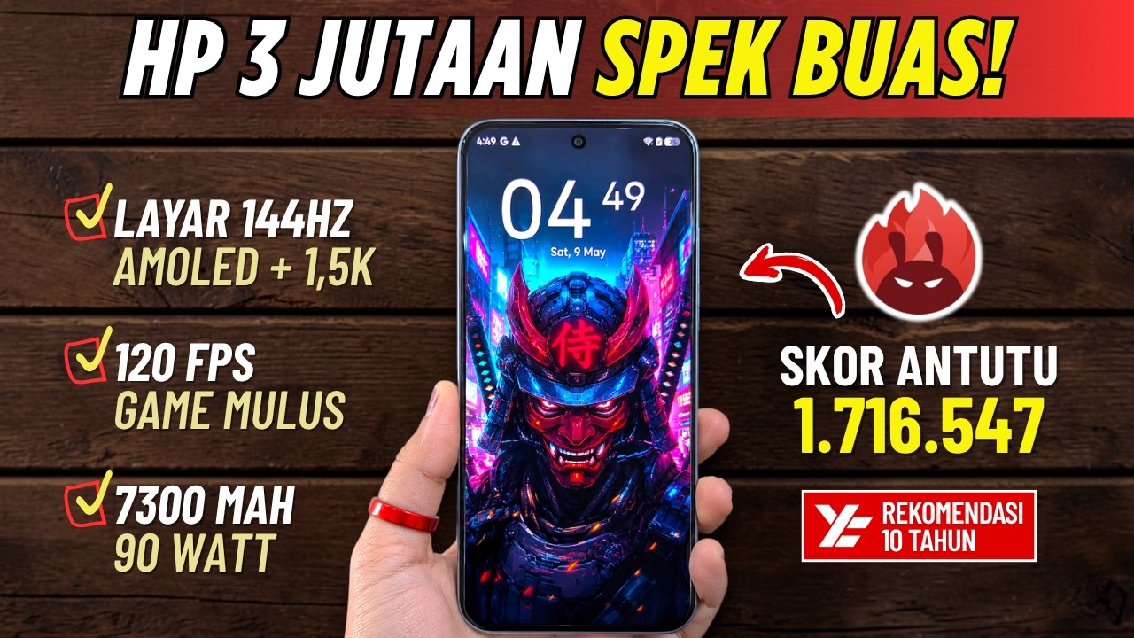 5 REKOMENDASI HP GAMING 3 JUTAAN TERBAIK MEI 2026