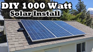 A DIY Solar Install YOU CAN DO!! - 1000 Watts of Power - Off Grid - Po