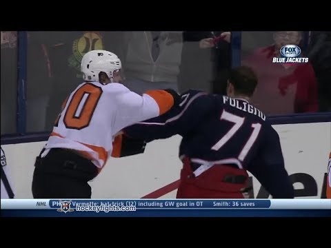 Brayden Schenn vs Nick Foligno Dec 21, 2013