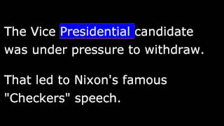 American History - Part 197 - Truman - Nixon&#39;s &quot;Checkers&quot; speech - Election of 1952 -