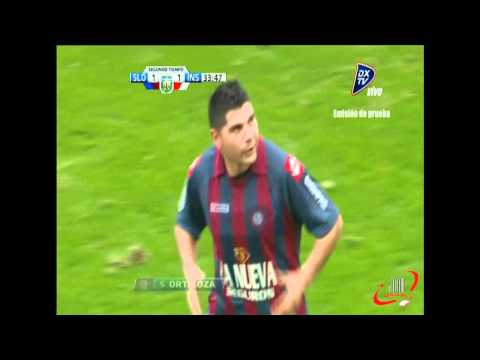 GOL DE ORTIGOZA - SAN LORENZO 1 INSTITUTO 1 (01 07 2012)